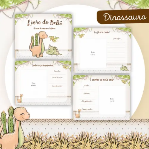 Arquivo Digital - Kit Maternidade - Dinossauro