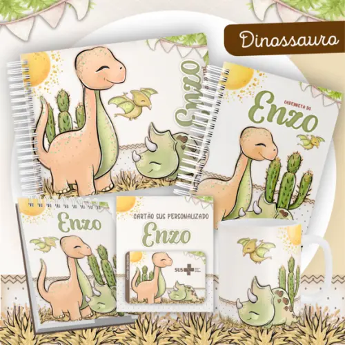 Arquivo Digital - Kit Maternidade - Dinossauro