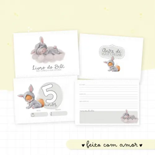 Arquivo Digital - Kit Maternidade - Doces Sonhos Animais