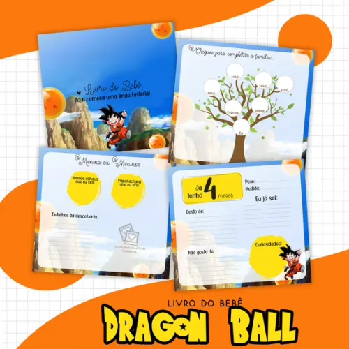 Arquivo Digital - Kit Maternidade - Dragon Ball