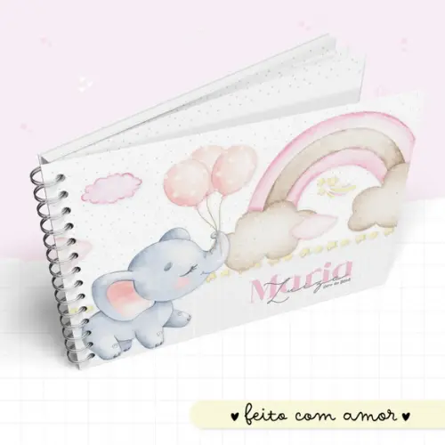 Arquivo Digital - Kit Maternidade - Elefante Balões Menina