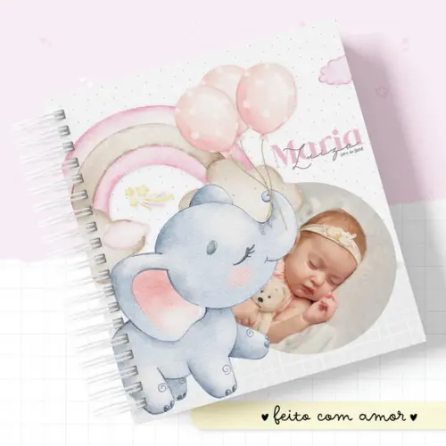 Arquivo Digital - Kit Maternidade - Elefante Balões Menina