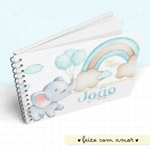 Arquivo Digital - Kit Maternidade - Elefante Baloes Menino