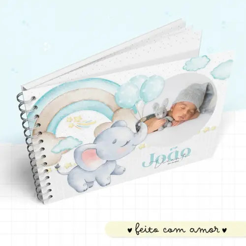 Arquivo Digital - Kit Maternidade - Elefante Baloes Menino