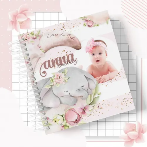 Arquivo Digital - Kit Maternidade - Elefante Menina 03