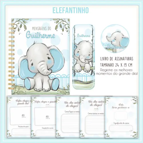 Arquivo Digital - Kit Maternidade - Elefantinho 01