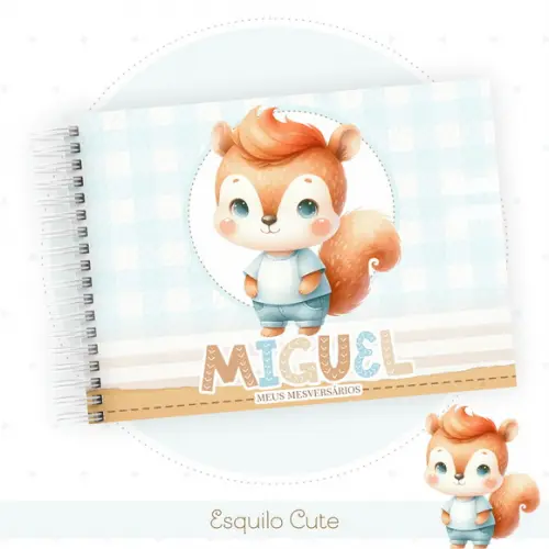 Arquivo Digital - Kit Maternidade - Esquilo Cute