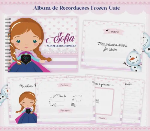 Arquivo Digital - Kit Maternidade - Frozen Cute