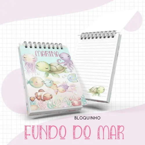 Arquivo Digital - Kit Maternidade - Fundo do Mar Menina 02