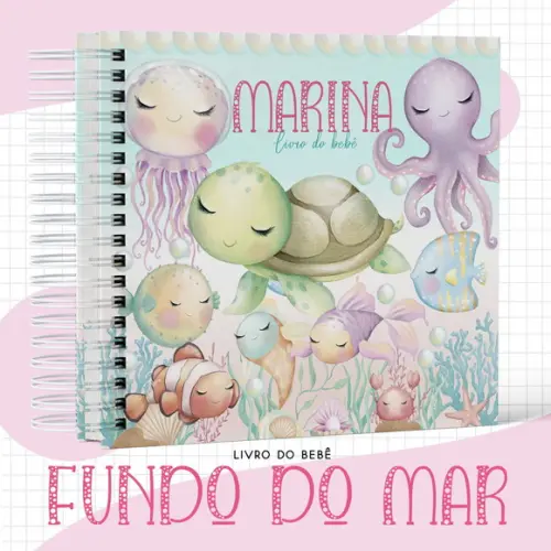 Arquivo Digital - Kit Maternidade - Fundo do Mar Menina 02