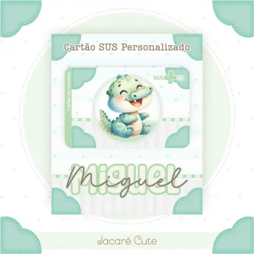 Arquivo Digital - Kit Maternidade - Jacare Cute