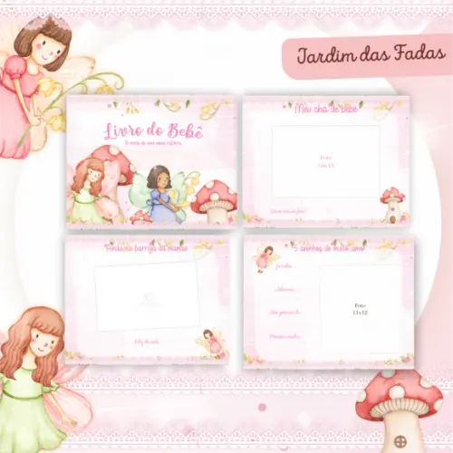 Arquivo Digital - Kit Maternidade - Jardim das Fadas