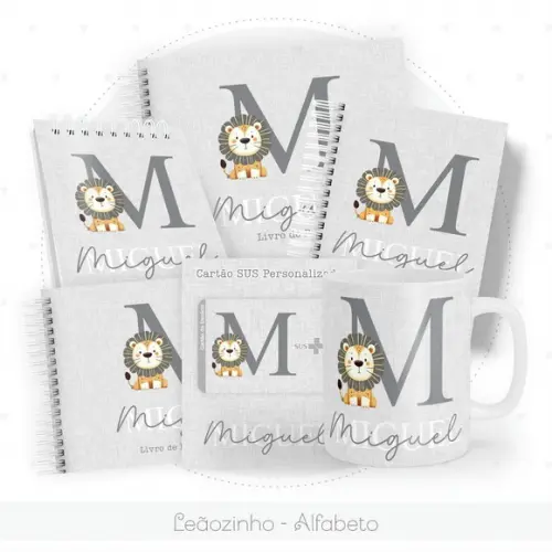 Arquivo Digital - Kit Maternidade - Leaozinho Alfabeto