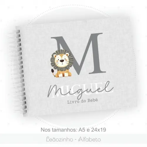 Arquivo Digital - Kit Maternidade - Leaozinho Alfabeto