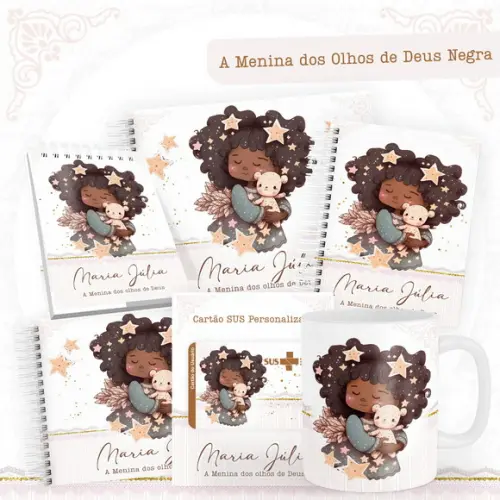 Arquivo Digital - Kit Maternidade - Menina Negra 02