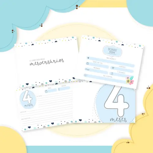 Arquivo Digital - Kit Maternidade - Minimalista Menino 02