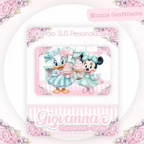 Arquivo Digital - Kit Maternidade - Minnie Confeiteira