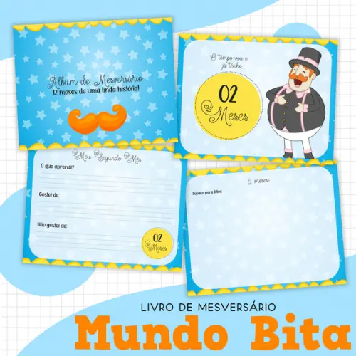Arquivo Digital - Kit Maternidade - Mundo Bita Menino