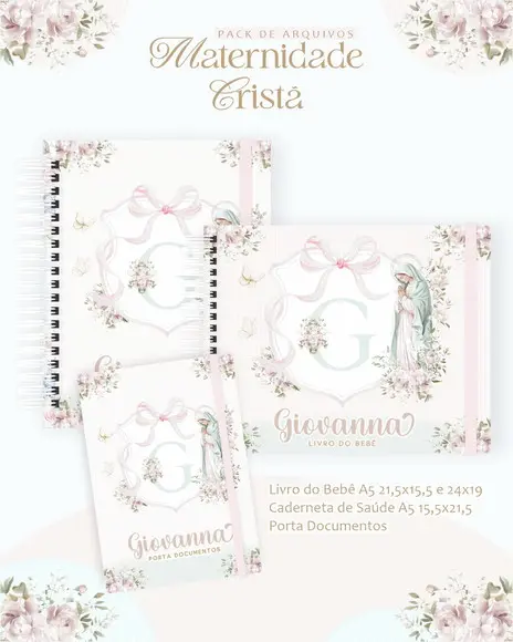 Arquivo Digital - Kit Maternidade - Nossa Senhora Monograma