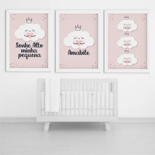 Arquivo Digital - Kit Maternidade - Nuvem Menina