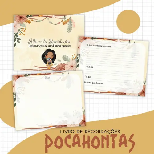 Arquivo Digital - Kit Maternidade - Pocahontas