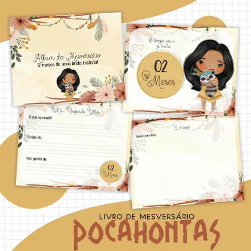 Arquivo Digital - Kit Maternidade - Pocahontas