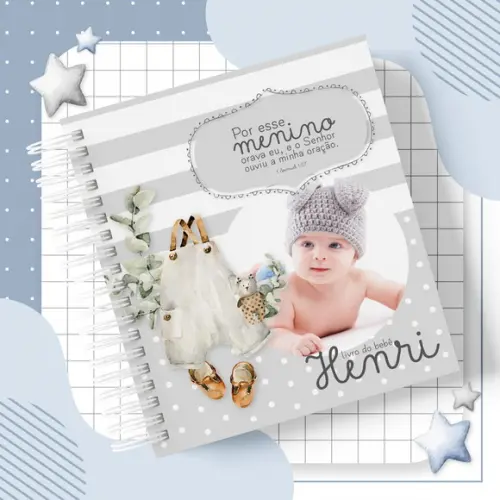 Arquivo Digital - Kit Maternidade - Por Esse Menino Eu Orava