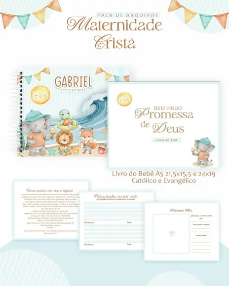 Arquivo Digital - Kit Maternidade - Praia Cute