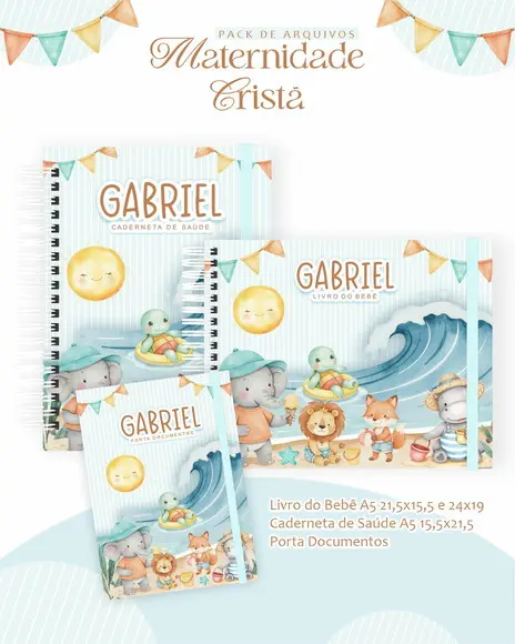 Arquivo Digital - Kit Maternidade - Praia Cute