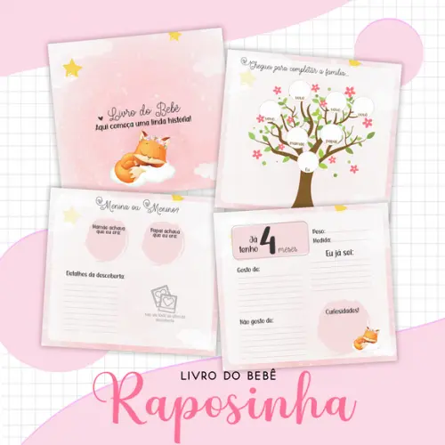 Arquivo Digital - Kit Maternidade - Raposa Menina 02