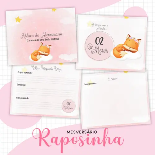 Arquivo Digital - Kit Maternidade - Raposa Menina 02
