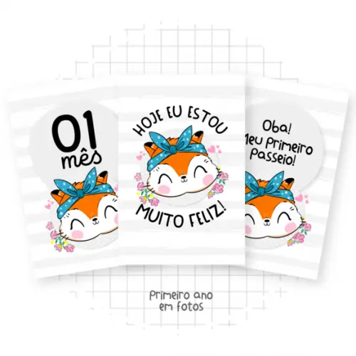 Arquivo Digital - Kit Maternidade - Raposa Menina