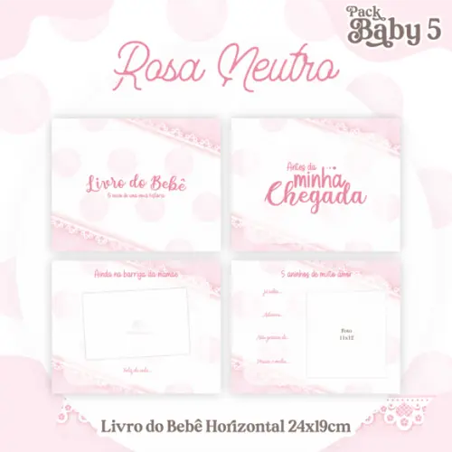Arquivo Digital - Kit Maternidade - Rosa Neutro