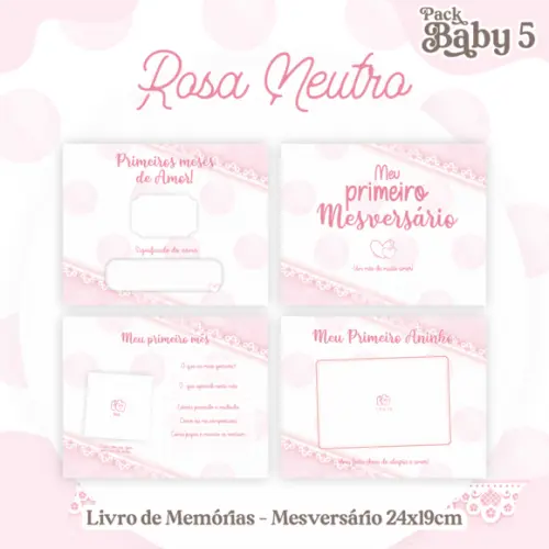 Arquivo Digital - Kit Maternidade - Rosa Neutro