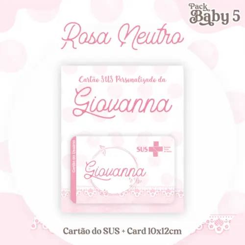Arquivo Digital - Kit Maternidade - Rosa Neutro