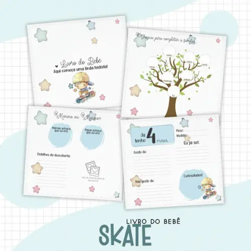 Arquivo Digital - Kit Maternidade - Skate