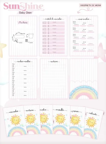 Arquivo Digital - Kit Maternidade - Sunshine Menina