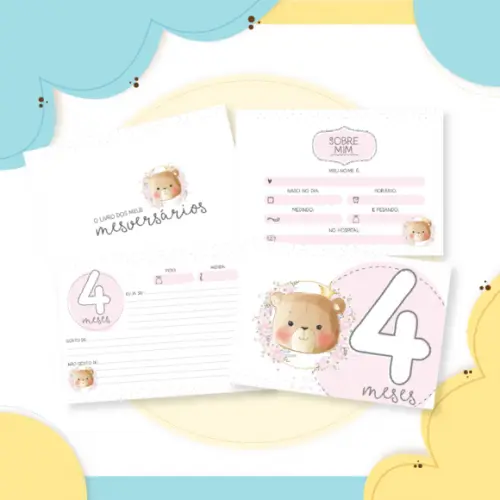 Arquivo Digital - Kit Maternidade - Ursinha Princesa 02