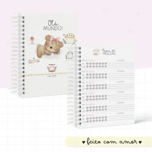 Arquivo Digital - Kit Maternidade - Ursinha Nuvem 04