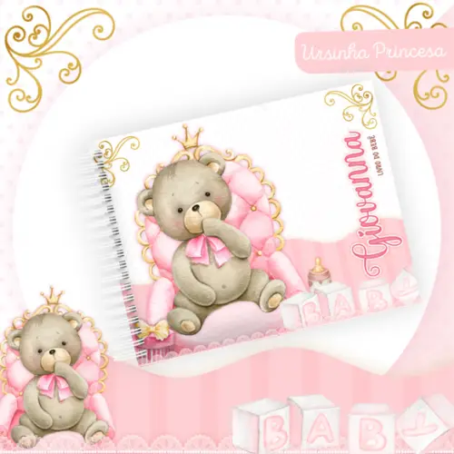 Arquivo Digital - Kit Maternidade - Ursinha Princesa 03