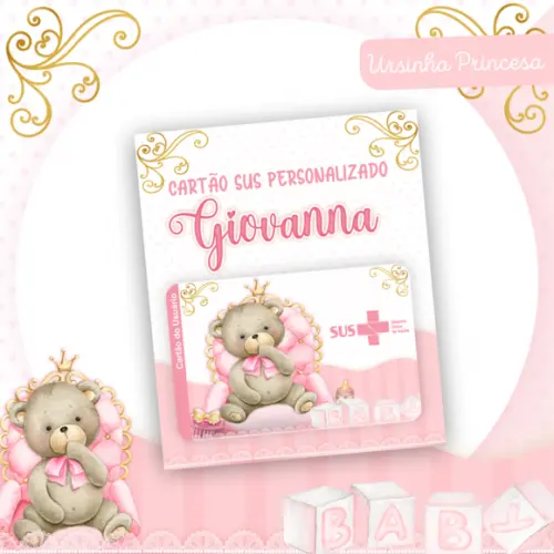Arquivo Digital - Kit Maternidade - Ursinha Princesa 03