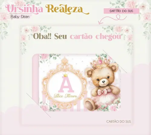 Arquivo Digital - Kit Maternidade - Ursinha Realeza