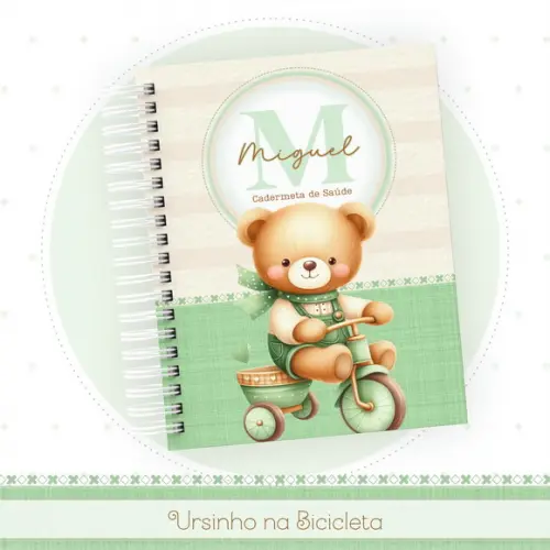 Arquivo Digital - Kit Maternidade - Ursinho Bicicleta