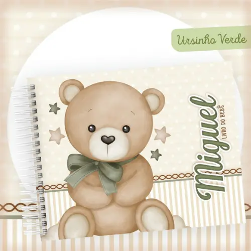 Arquivo Digital - Kit Maternidade - Ursinho Verde