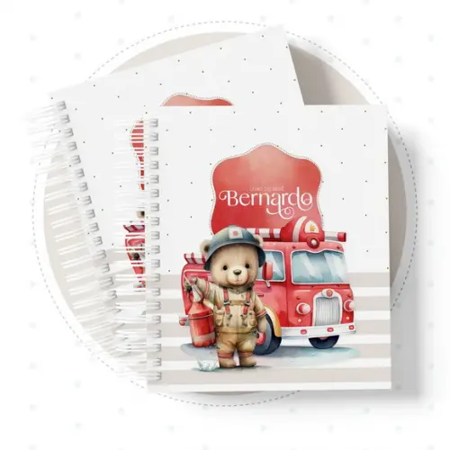 Arquivo Digital - Kit Maternidade - Urso Bombeiro T05