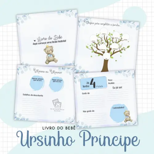 Arquivo Digital - Kit Maternidade - Urso Principe 02