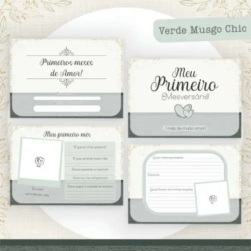 Arquivo Digital - Kit Maternidade - Verde Musgo Chic