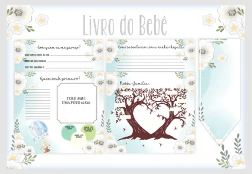 Arquivo Digital - Livro de Bebe - Girafinha Baloeira