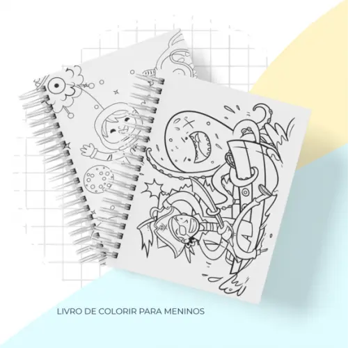 Arquivo digital - Livro de Colorir Menino