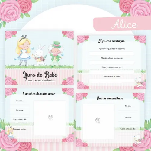 Arquivo Digital - Livro do Bebe - Alice Pais das Maravilhas